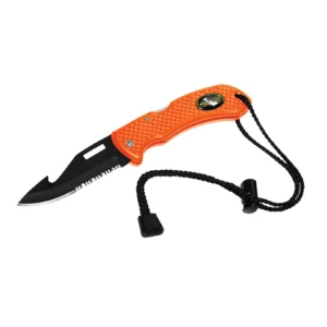 SAEKODIVE Foldable Knife 9.1cm Stainless Steel Blade W/ Black Electro-Plating