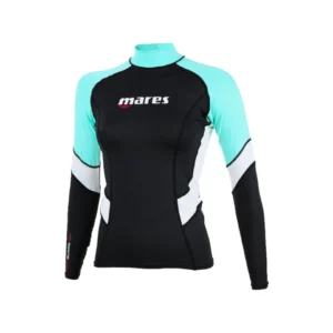 MARES Rashguard Trilastic L-Sleeve She Dives Aqua/Black/White