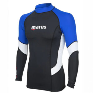 MARES Rashguard Trilastic L-Sleeve Man blue/black/white