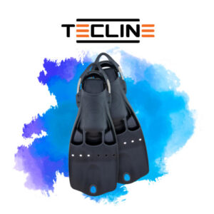 TECLINE Rubber Fins Lightjet with Stainless Steel Spring Straps